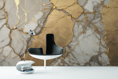Mármol Carrara Y Oro