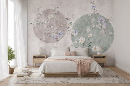 Flores Estilo Oriental y Círculos