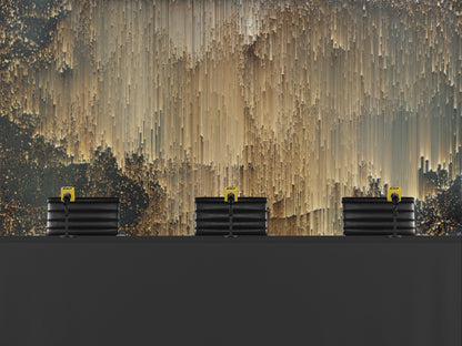 Fondo Lluvia Pixeles Dorados