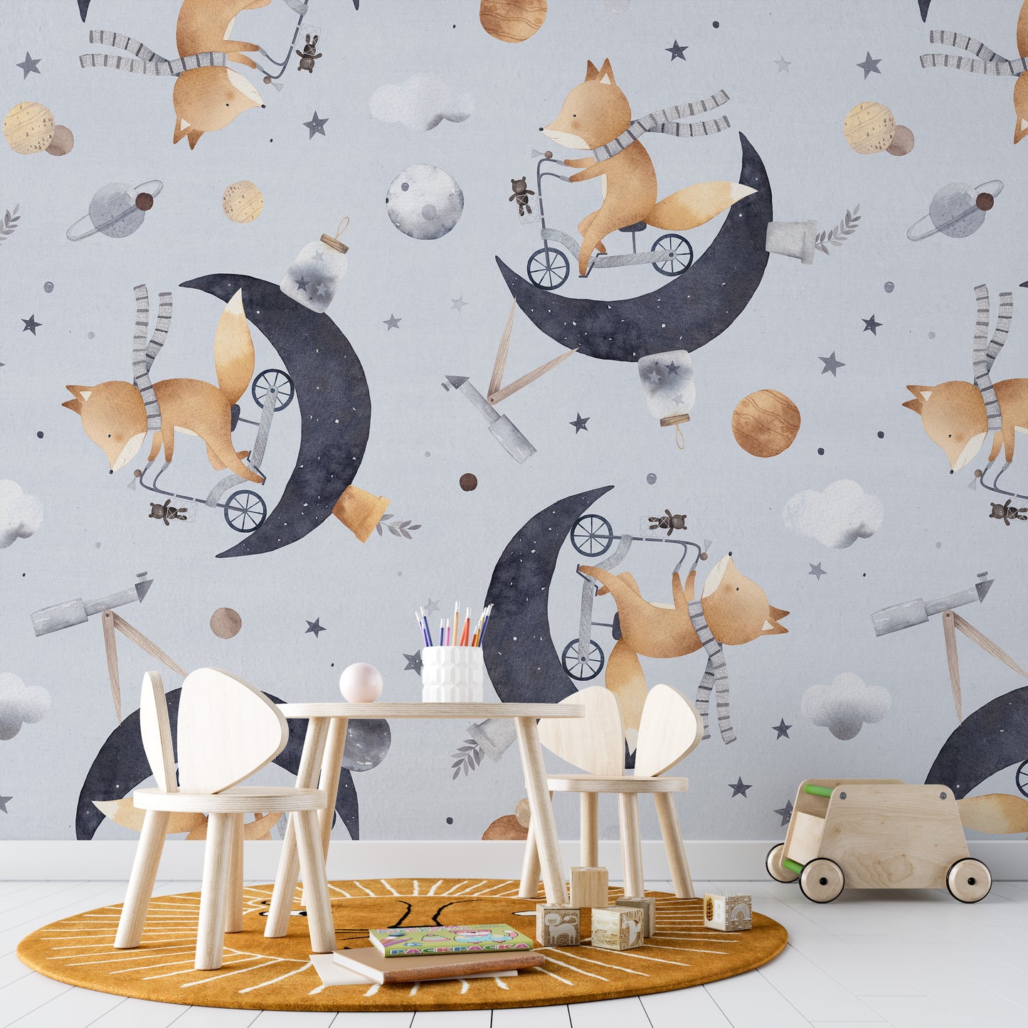 Cute Baby Animals and Moons