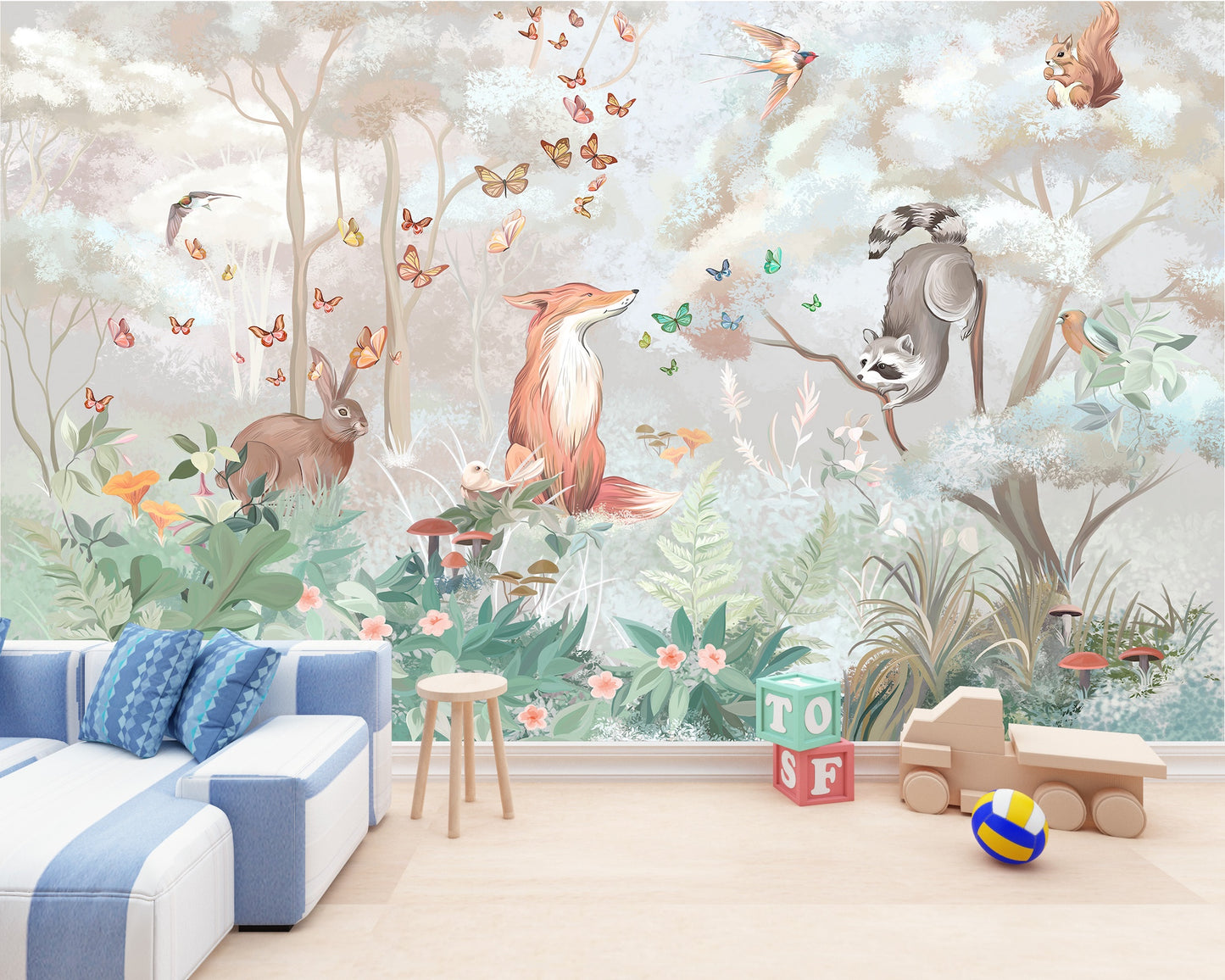 Bosque y Animalitos 5 Colores