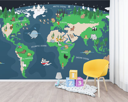 Mapa Mundi Curveado