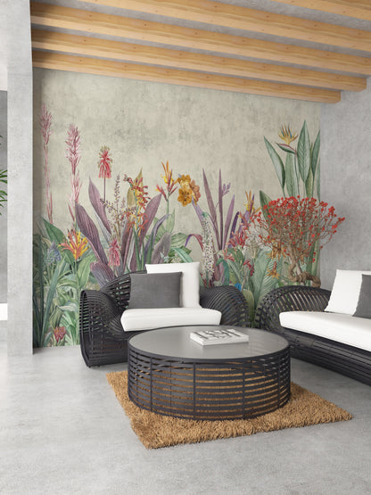 Ave de Paraíso y Plantas Tropicales