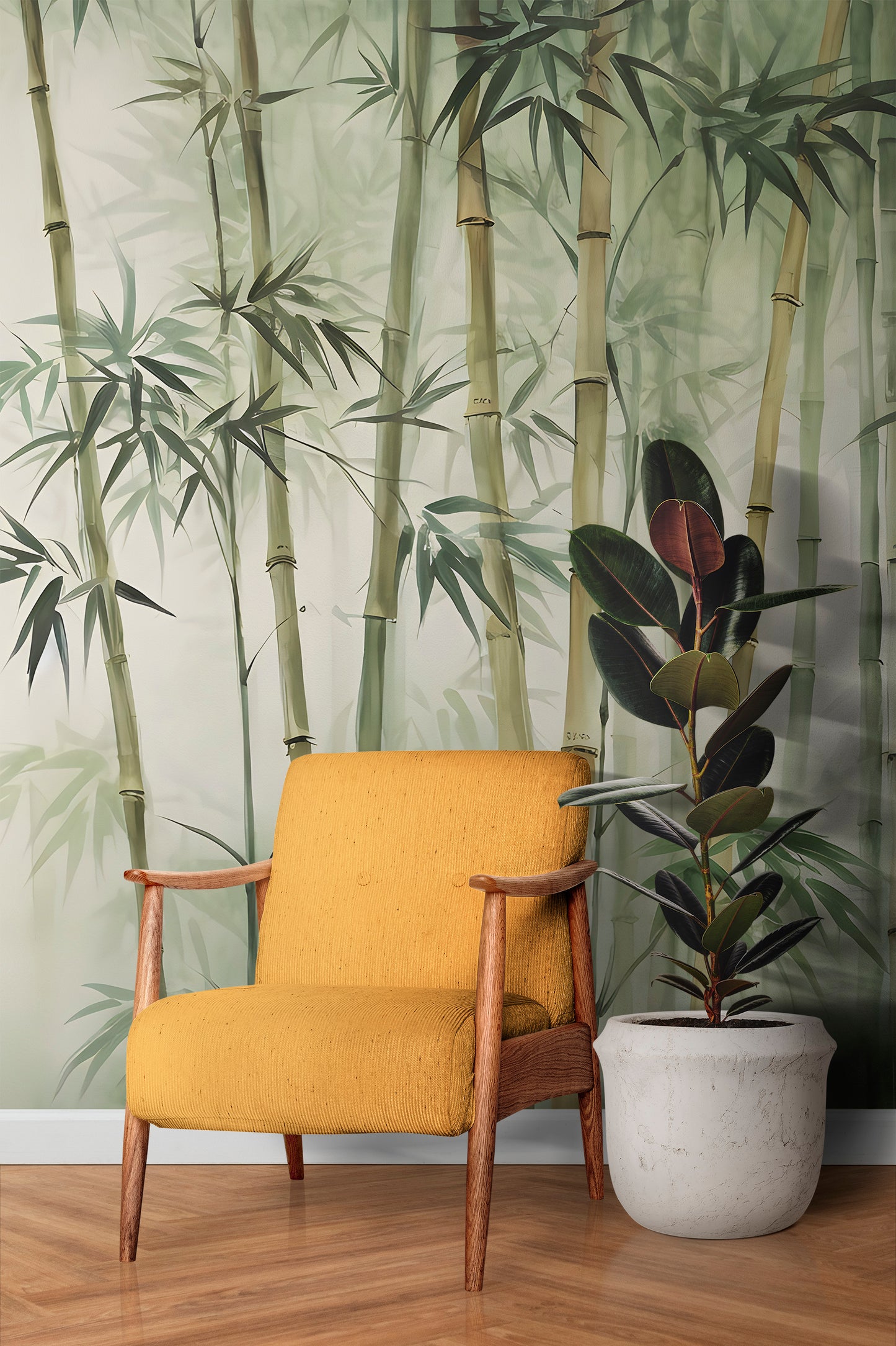 Ilustración Bosque de Bamboos