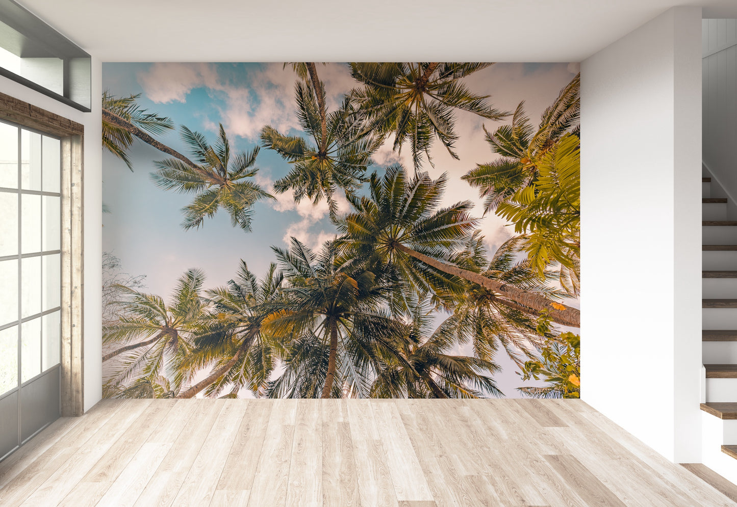 Palmeras y Cielo