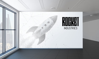 Rocket Launch Dots & Poligons