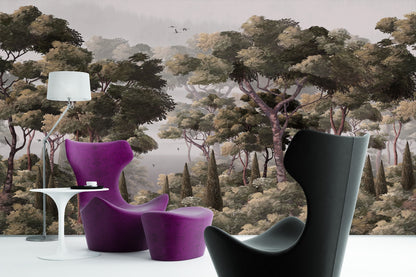 Paisaje Arboles y Pinos