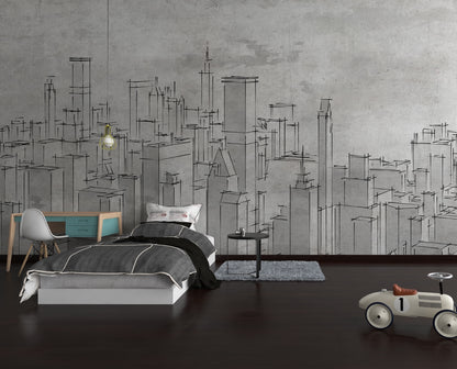 Sketch Edificios a Línea