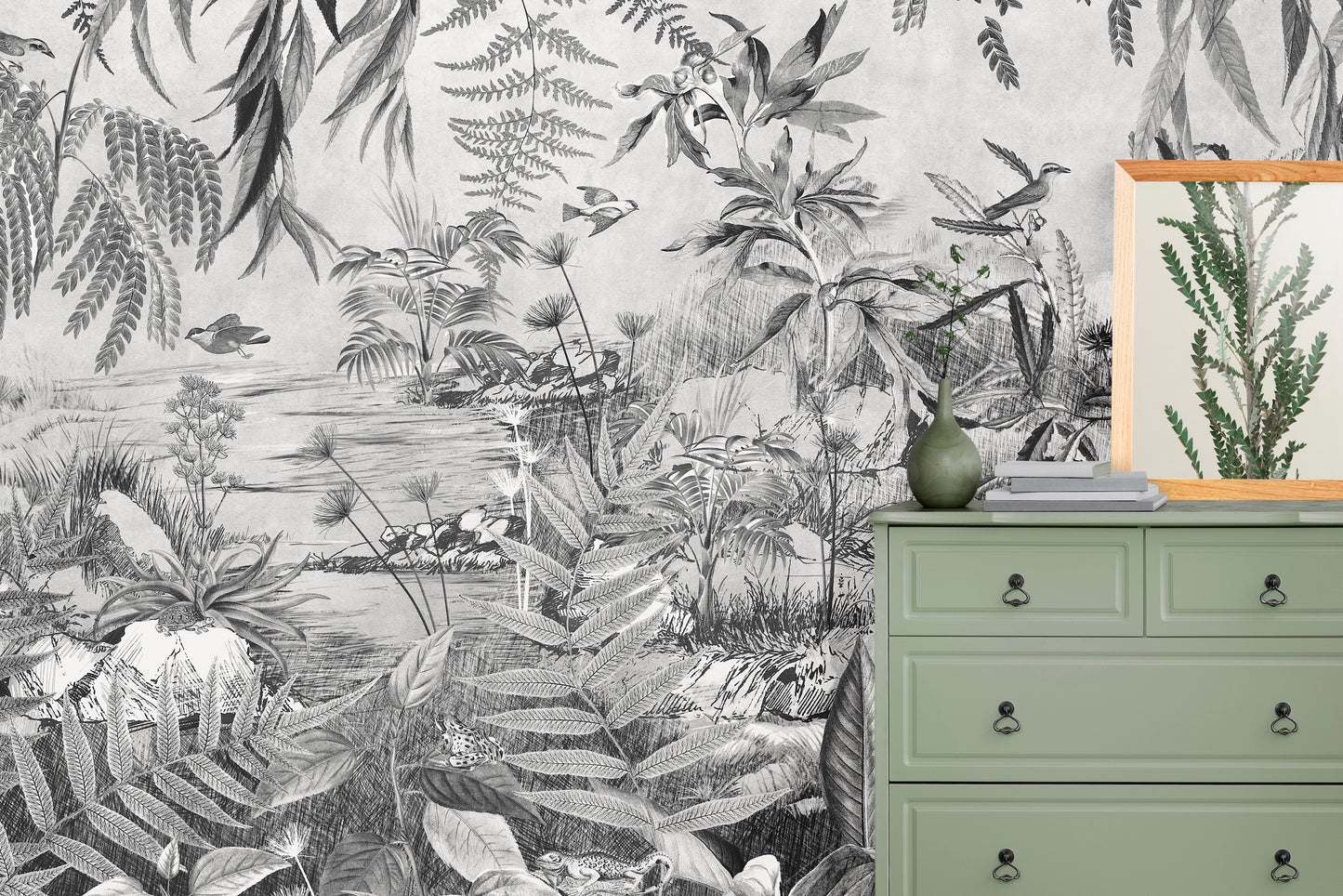 Paisaje Tropical Black & White