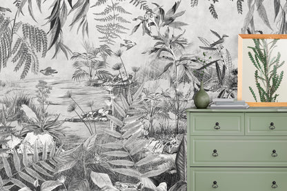 Paisaje Tropical Black & White