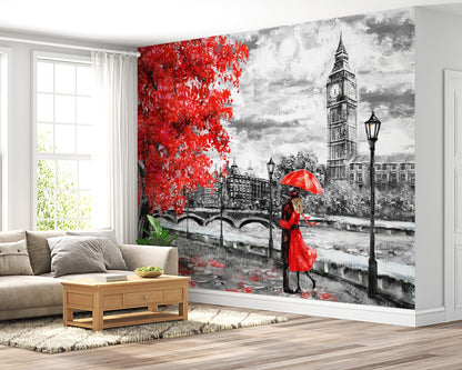 London Lovers Red and Black & White
