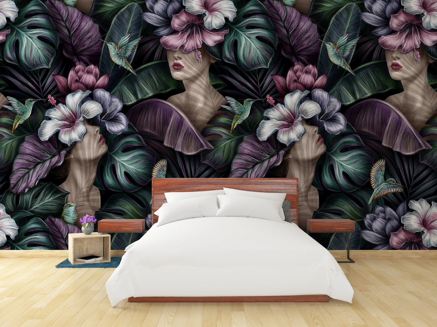 Damas, Flores y Plantas Tropicales