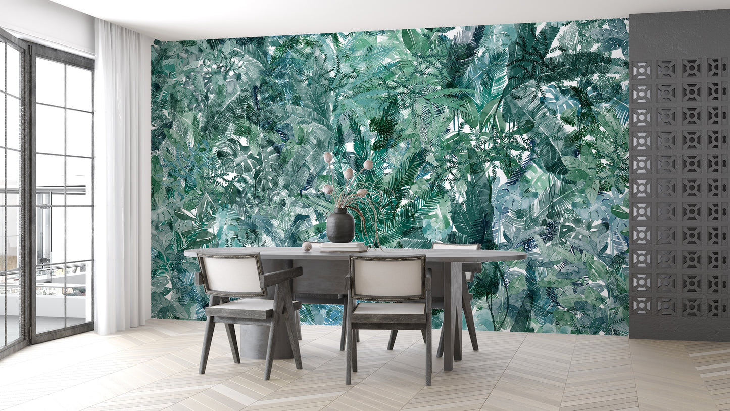Ilustración Jungla Tropical - Turquoise