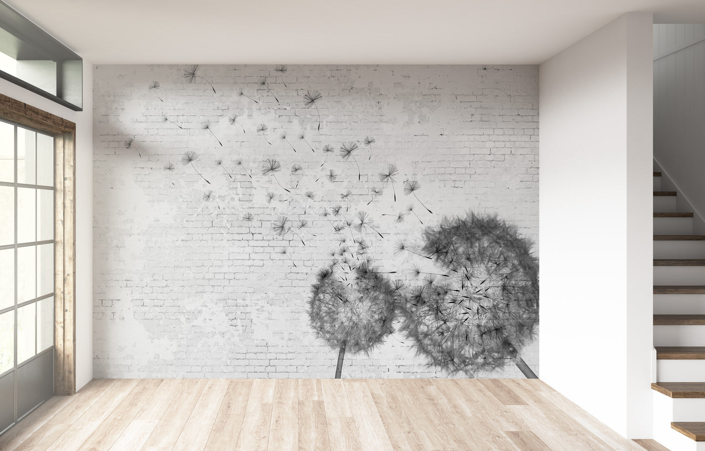 Muro Ladrillo Off White y Dandelion