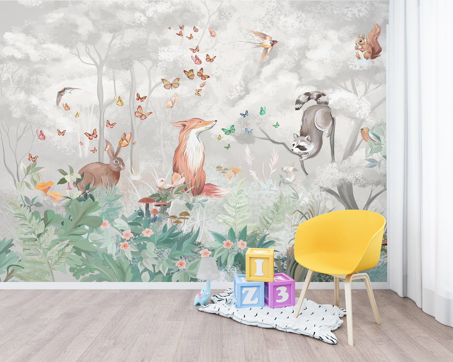 Bosque y Animalitos 5 Colores