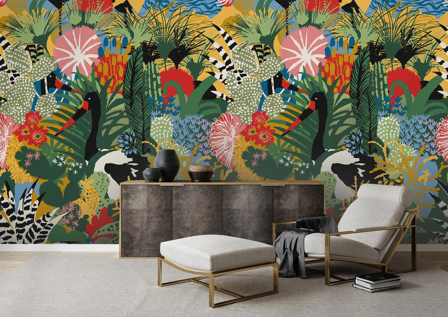 Patos y Plantas Abstractas II