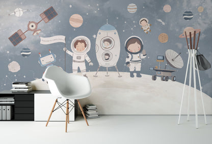 Astronaut Kids Space Moon & Planets