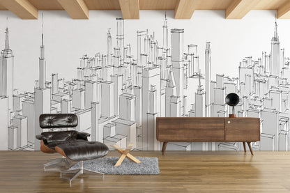 Sketch Edificios a Línea