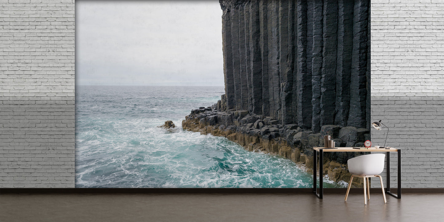 Paisaje Isla Staffa, Escocia