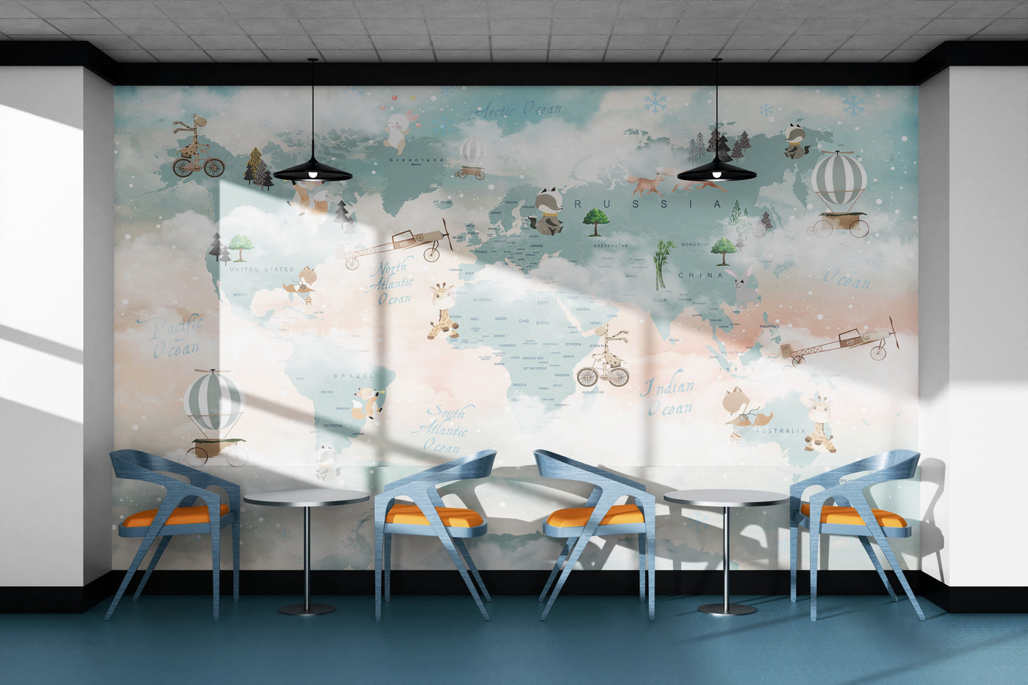 Little Animals World Map