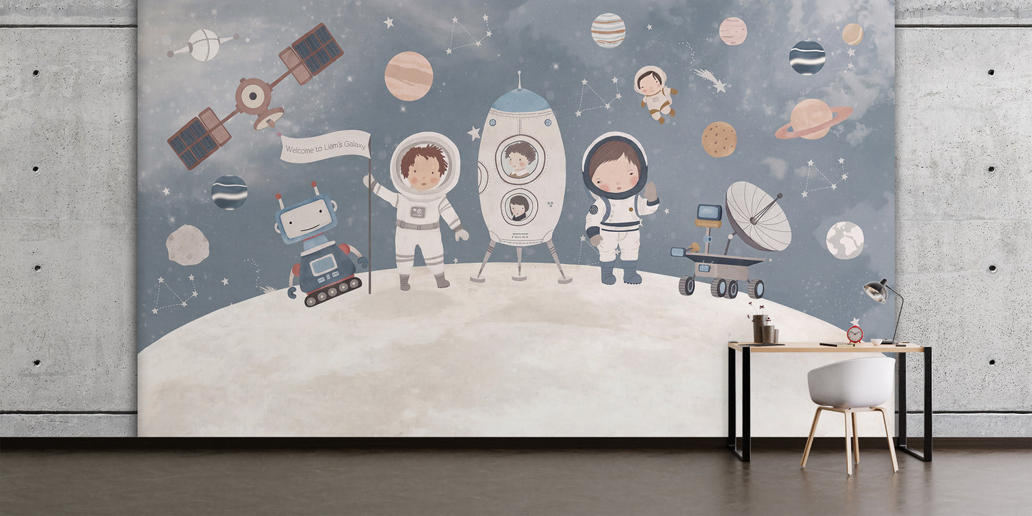 Astronaut Kids Space Moon & Planets