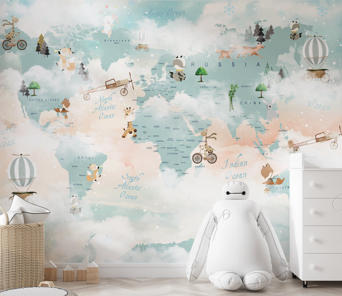 Little Animals World Map