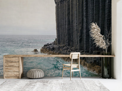 Paisaje Isla Staffa, Escocia