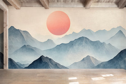 Arte Japonés Paisaje Acuarela II