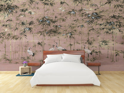Garzas en Bosque de Bamboo - Sunrise
