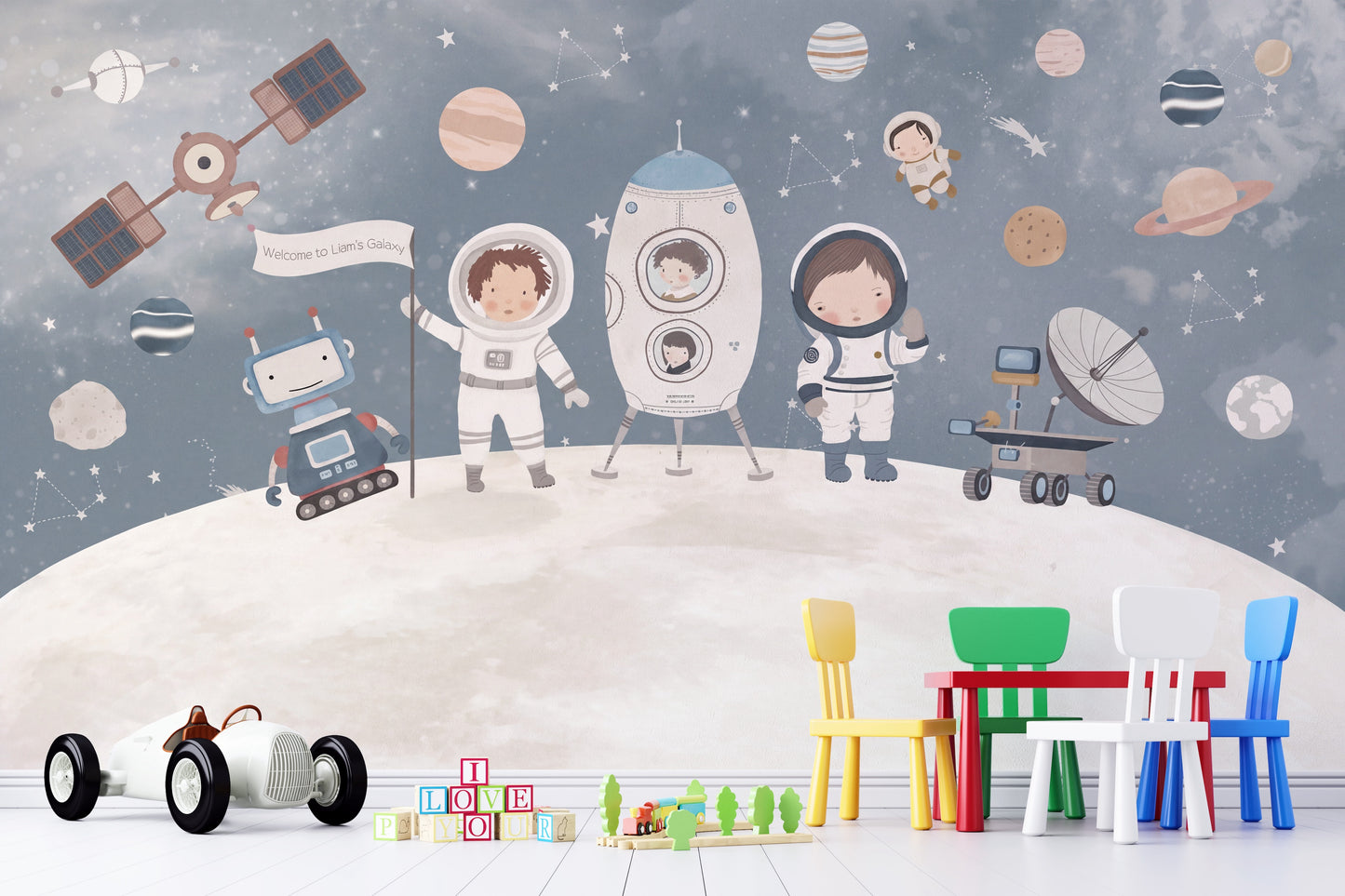 Astronaut Kids Space Moon & Planets