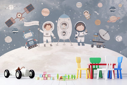 Astronaut Kids Space Moon & Planets