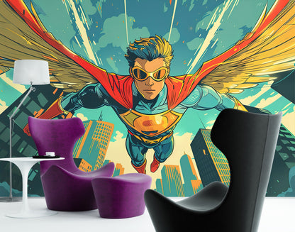 Retro Vintage Pop Art Super Héroes