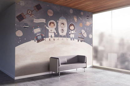 Astronaut Kids Space Moon & Planets