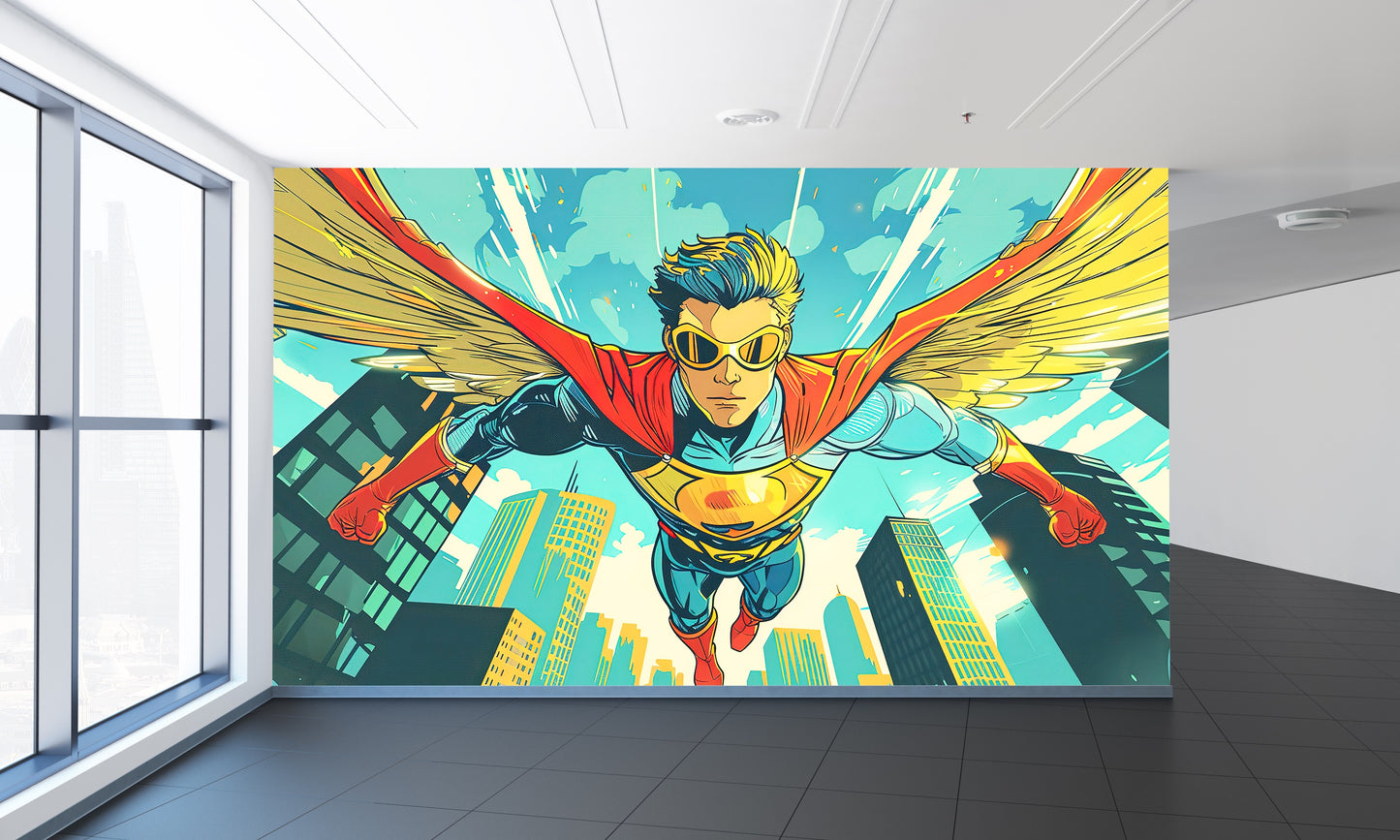 Retro Vintage Pop Art Super Héroes