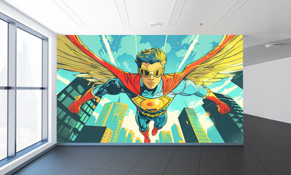 Retro Vintage Pop Art Super Héroes