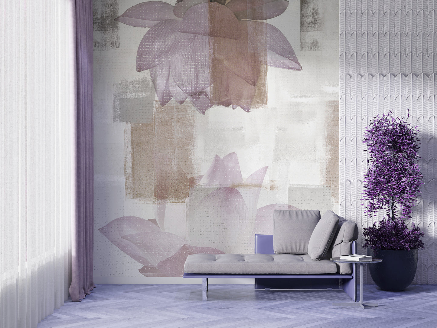 Grunge Lotus Flower Colors
