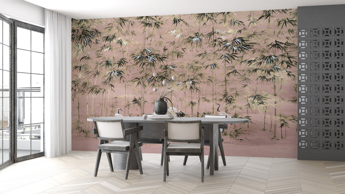 Garzas en Bosque de Bamboo - Sunrise