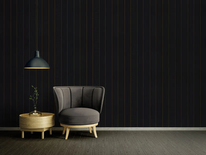 Tapiz Wallpaper Versace Grecas y Líneas - Negro