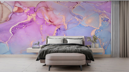 Marmoleado Rosa y Celeste