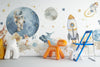 Astronauts and Animals Space Background