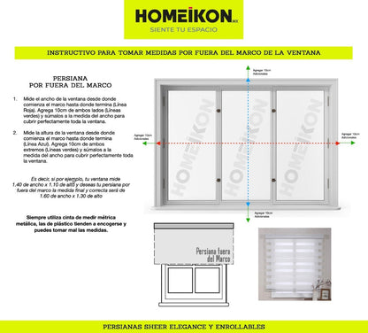 Persiana Tipo Shangri-La Traslúcida Violane 0301