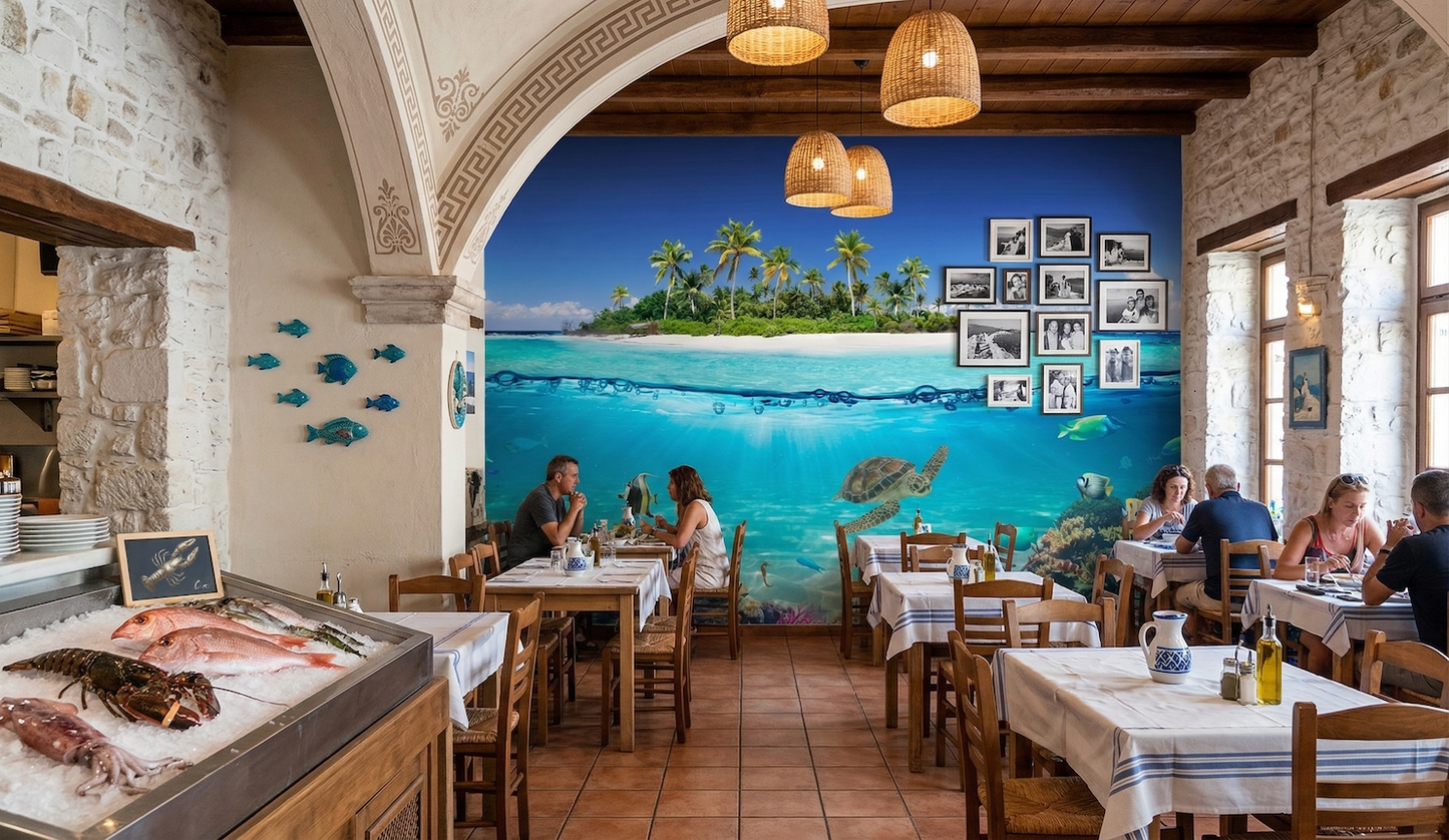Isla Tropical y Vida Marina