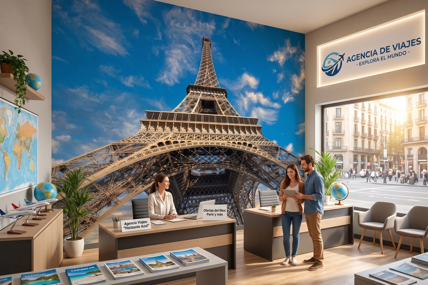 Majestic Eiffel Tower Two Versions