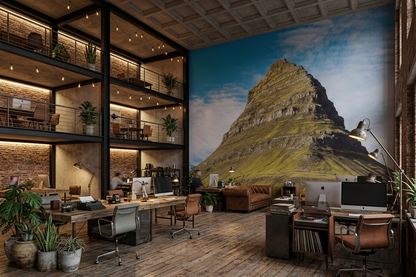 Paisaje Montaña Kirkjufell Islandia