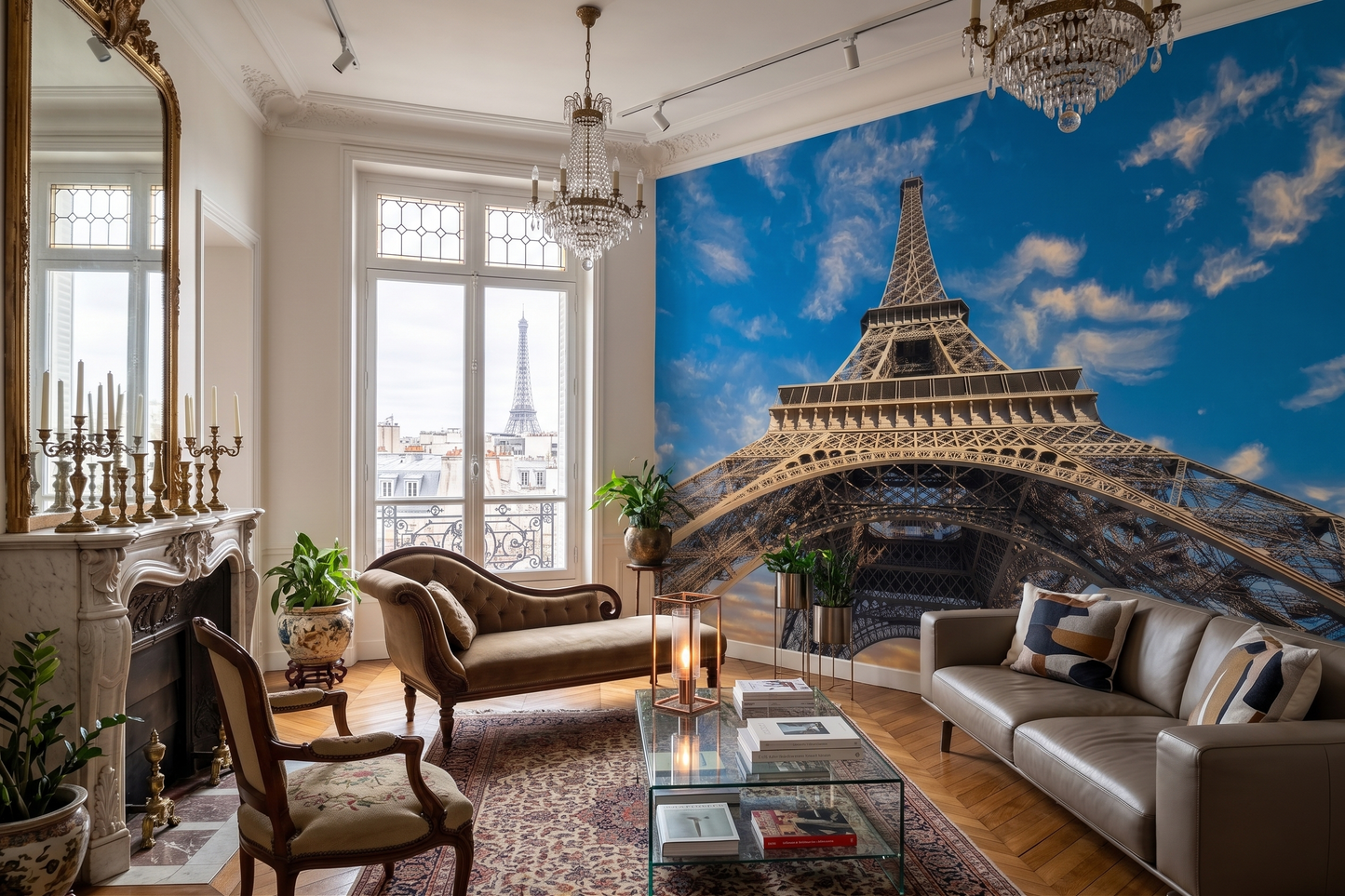 Majestic Eiffel Tower Two Versions