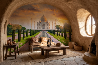 Beautiful Taj Mahal at Sunrise