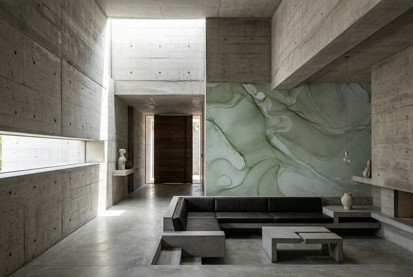 Cool Liquid Sage Marble II