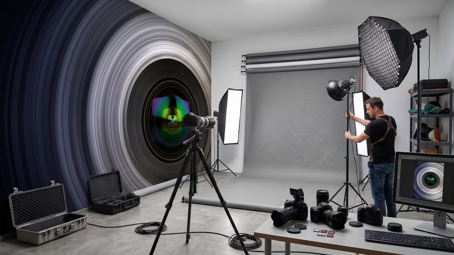 Lente de Cámara, Estudio Fotográfico