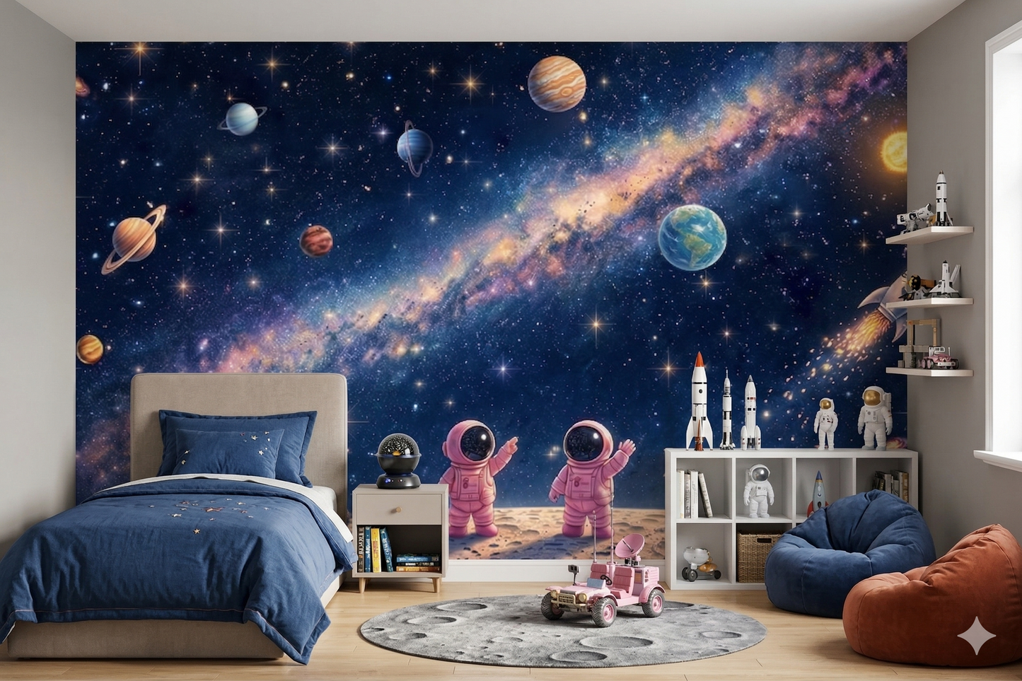 Astronautas en La Luna
