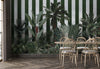 Europrint Tropical Plants & Green Stripes